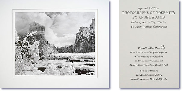 Gates of the Valley, Winter by Ansel Adams