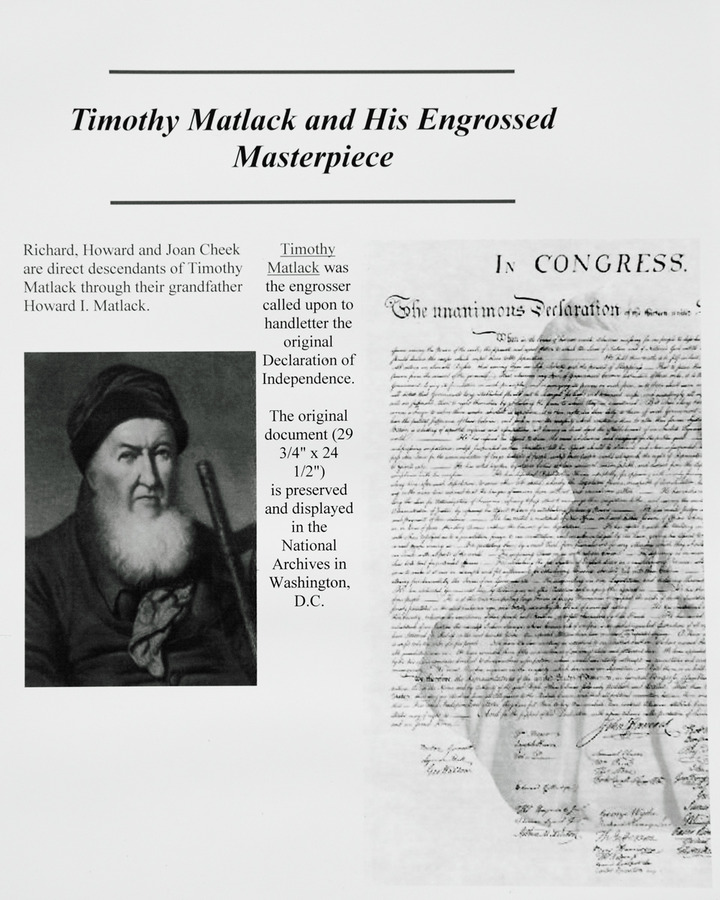 Timothy Matlack - Declaration of Independence