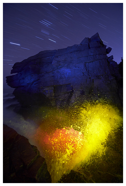 Stars over Thunder Hole