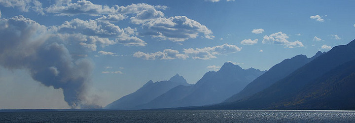 A Fire in Grand Tetons