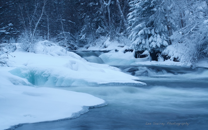 Cameron River in winter