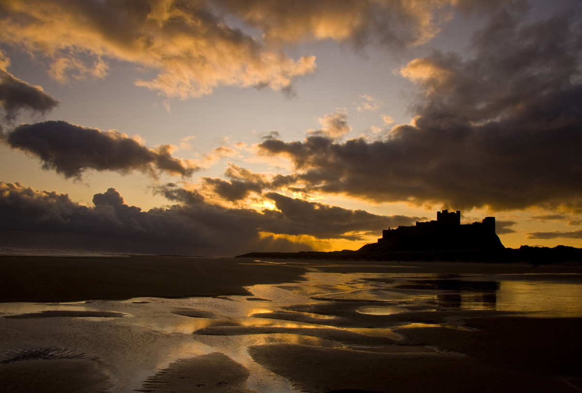Sunrise Bamburgh Castle