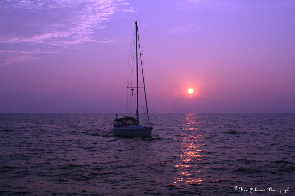 Michigan Sailboat Sunset