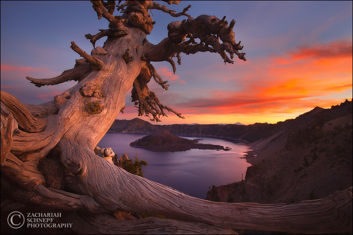 Crater Lake Sunset