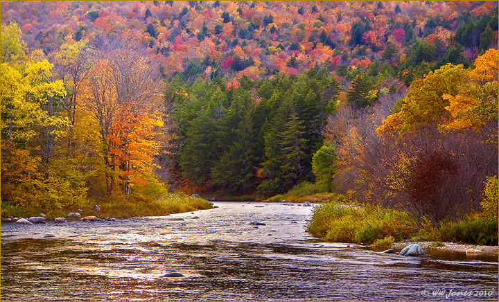 Sacandaga River Autumn - WC 453