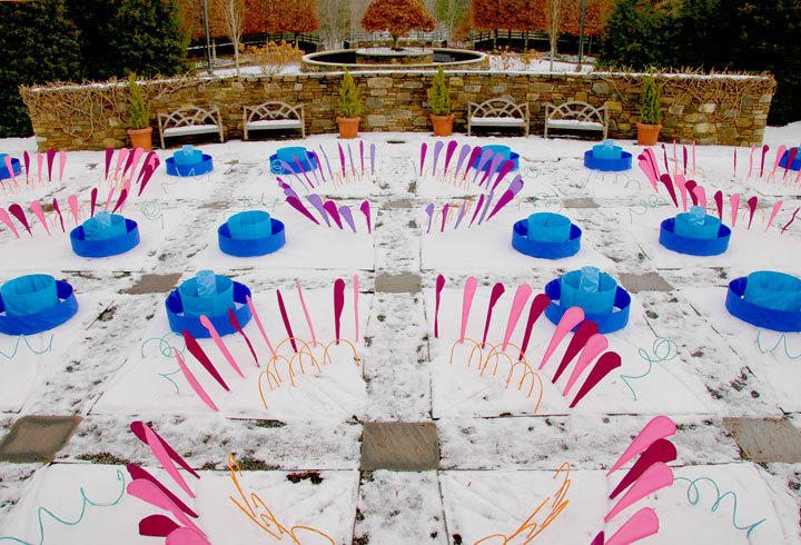 Fabric Art in the Garden