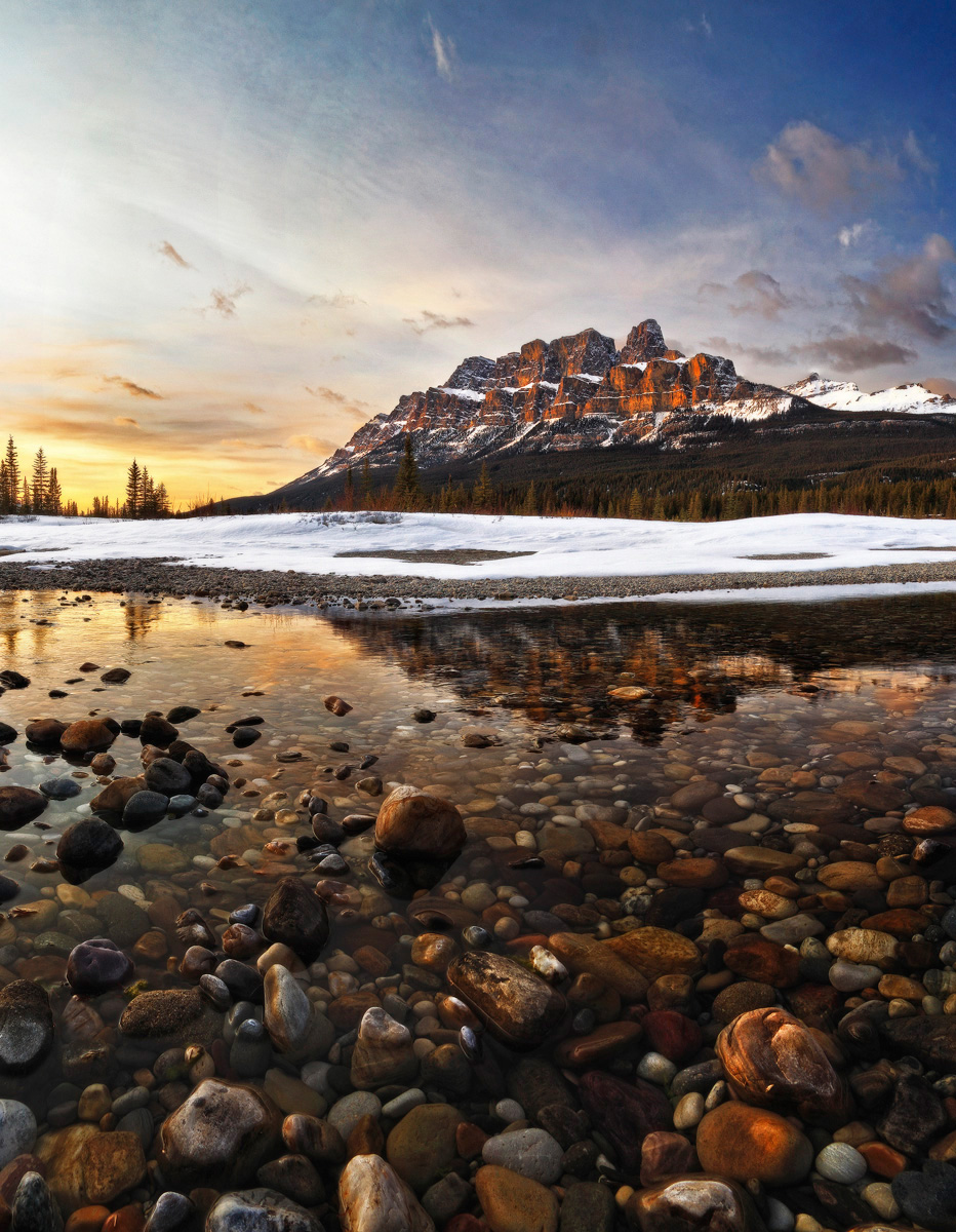 Castle Mountain Sunset