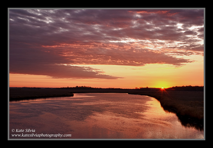 Sunrise over the Ashepoo