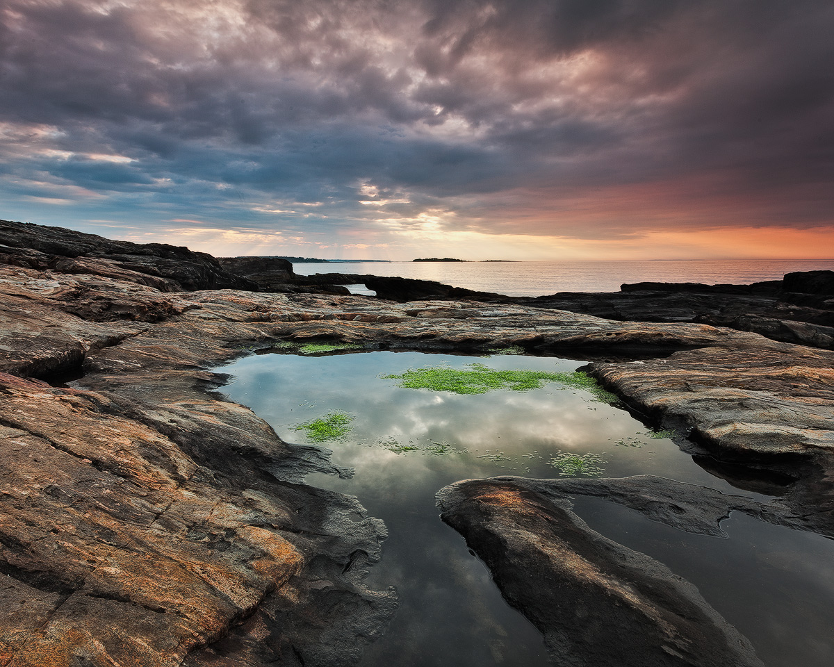 Tidal Pool Sunrise + B&W