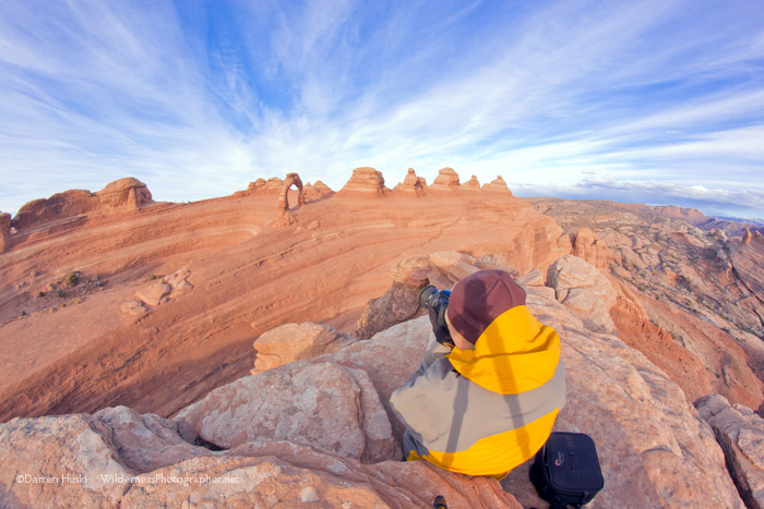 At Delicate Arch