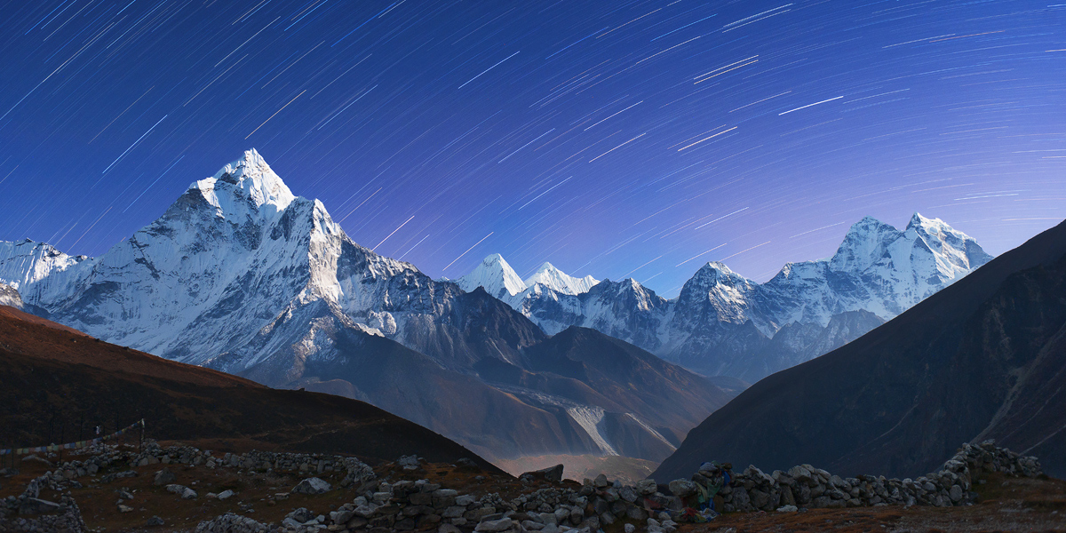Ama Dablam by Moonlight