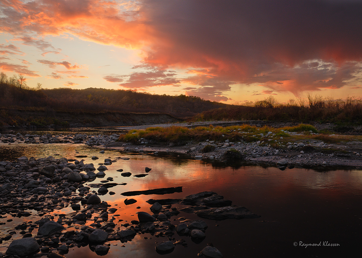 Sunset Along the Pembina