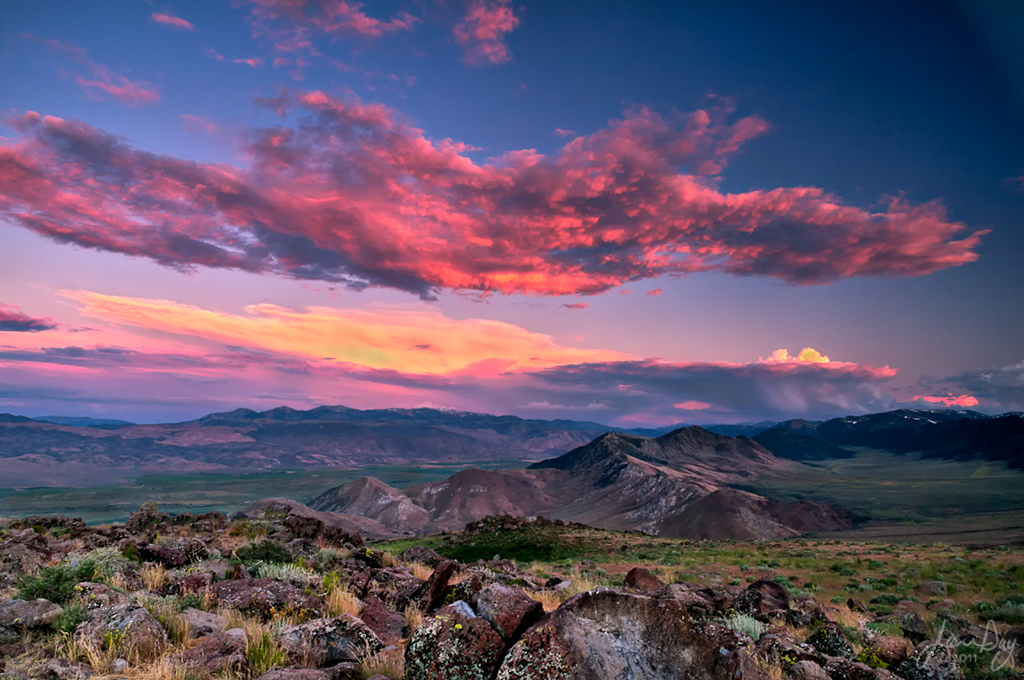 Sunset from Monitor Pass