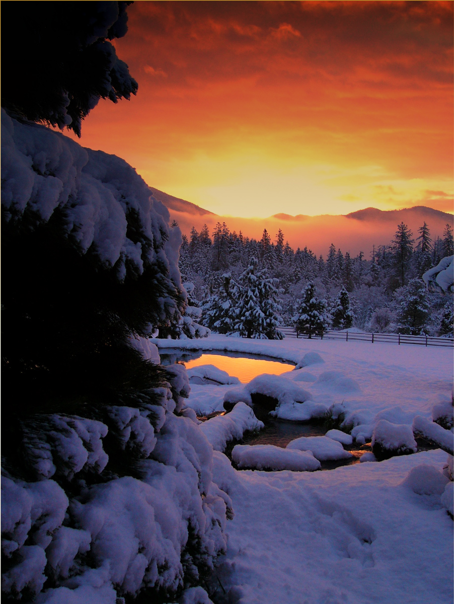 Just about sunrise