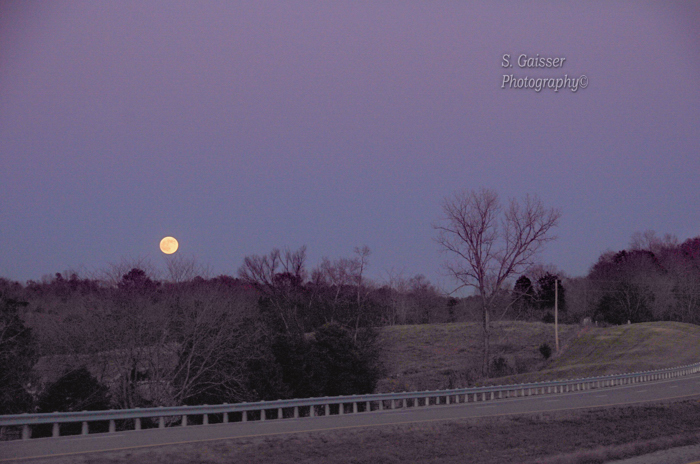 Moonrise on the Road