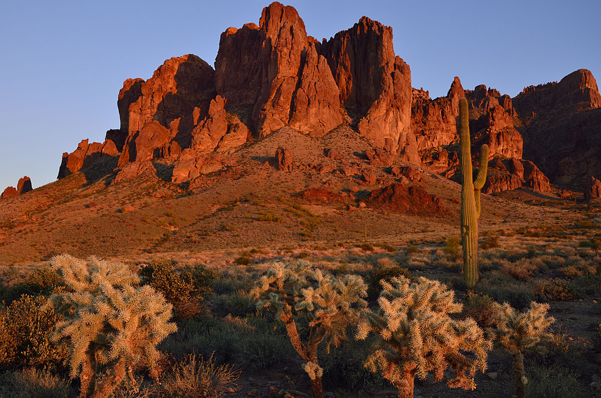 Sunset on the Superstiti