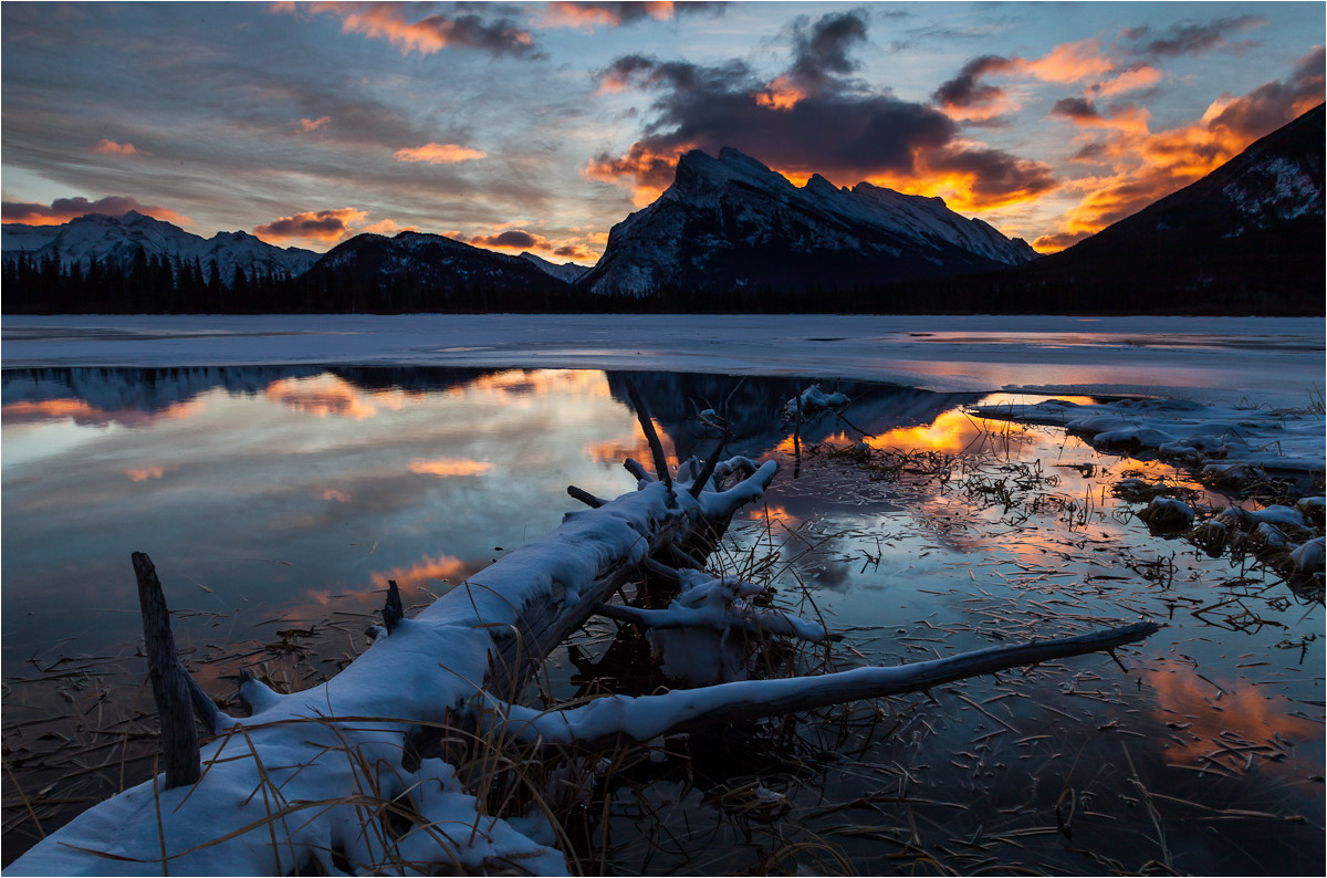 Winter Dawn in Banff