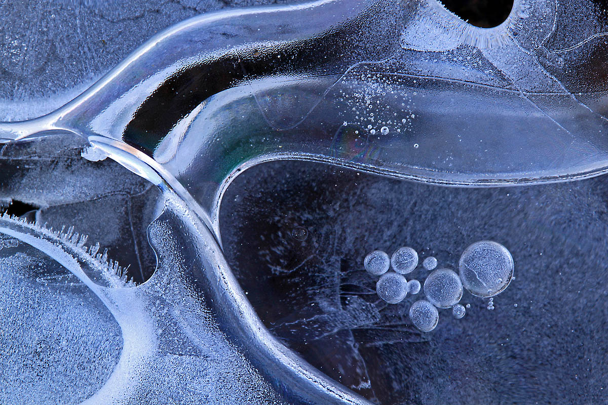 Creek ice designs