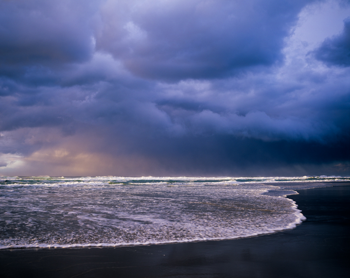 Storm Clouds and Surf