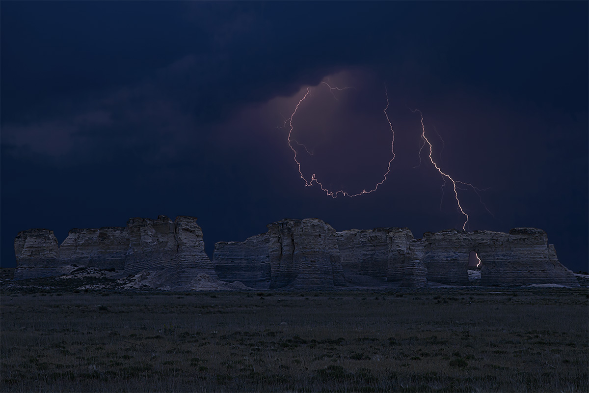 Monument Rocks - Storm
