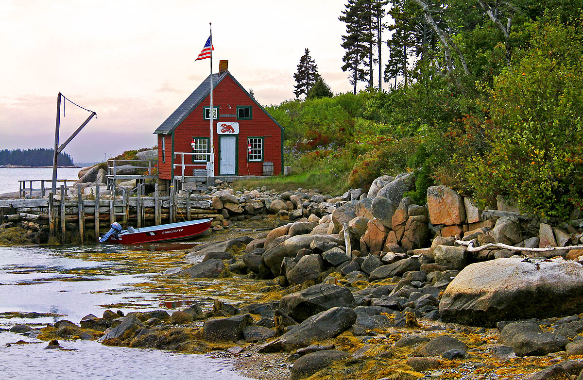 Maine coastal scene