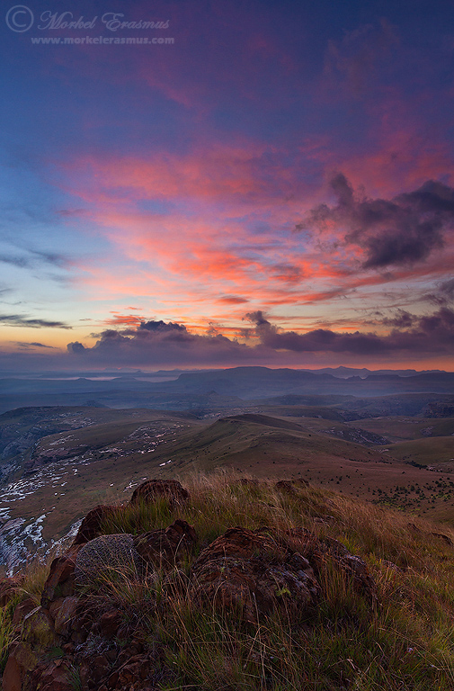 Dawn in the mountains