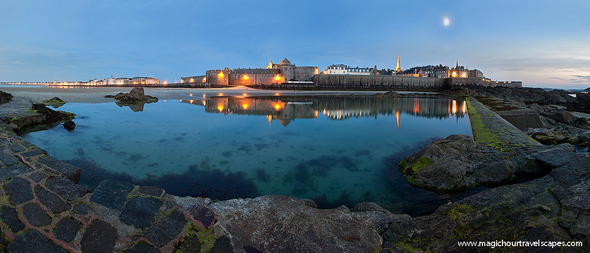 St Malo Moonrise