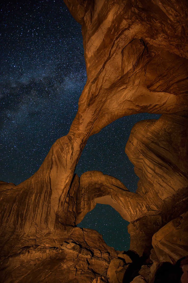 Double Arch at Night