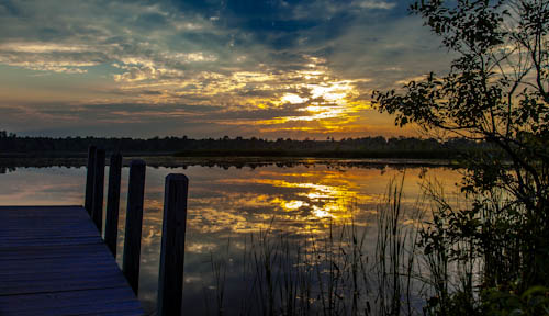 Sunset at Lake Orion, MI