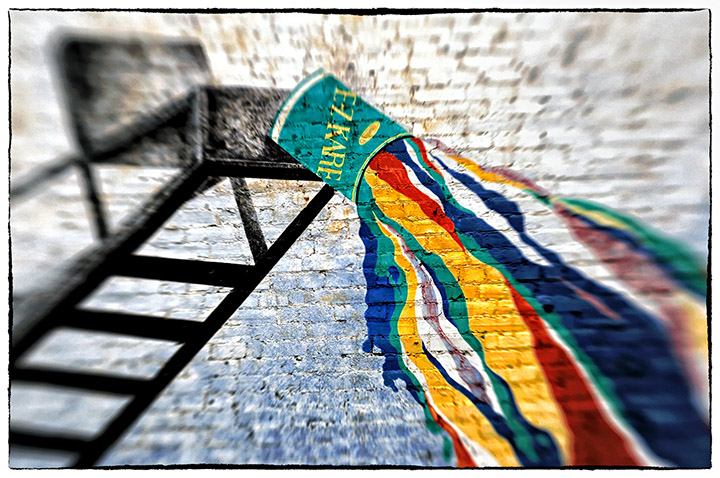 Spilled Paint Mural