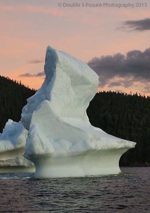 Icebergs at Sunset