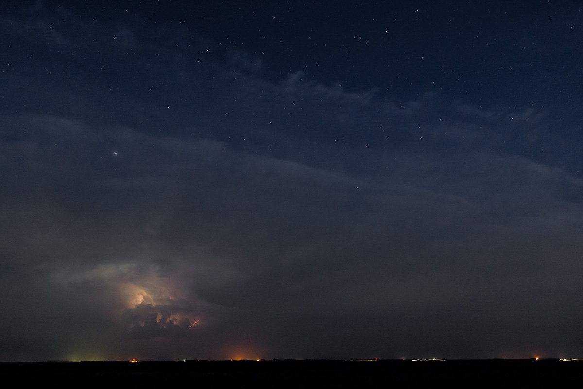 Thunderstorm at night