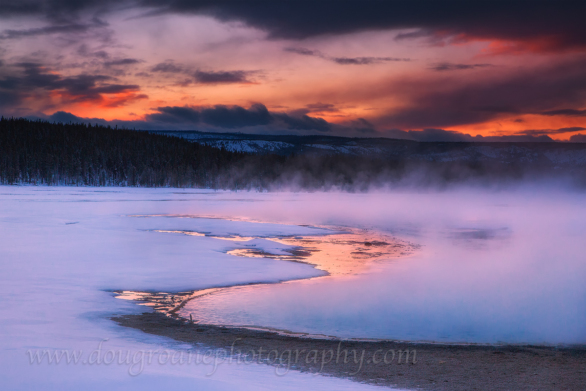 Sunset, Fountain Flats + repost