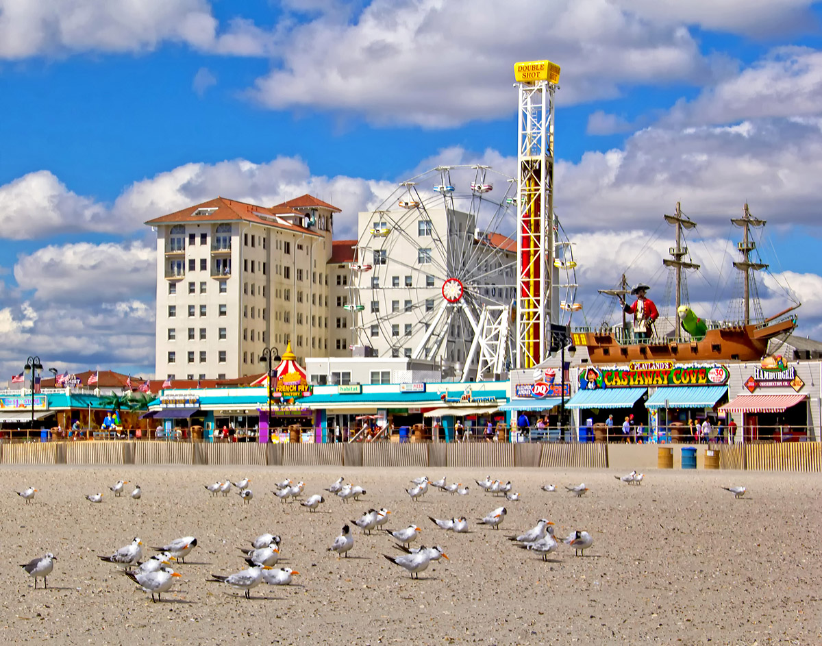 View from the beach