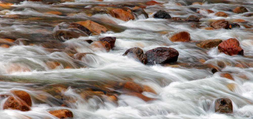 White Water and Rocks