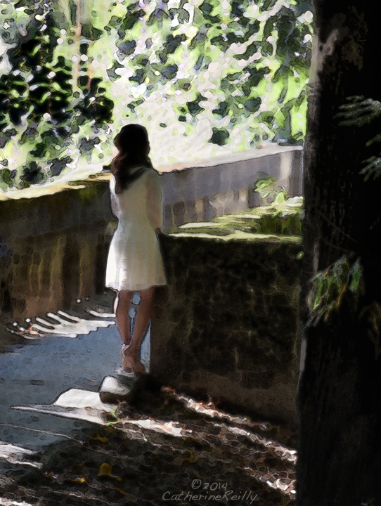 Woman At Bridge REPOST