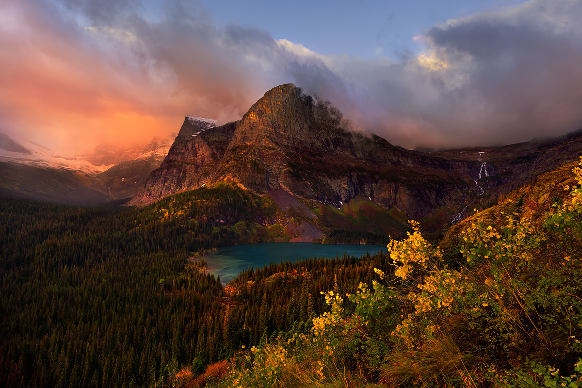 Grinnell Lake in Fall
