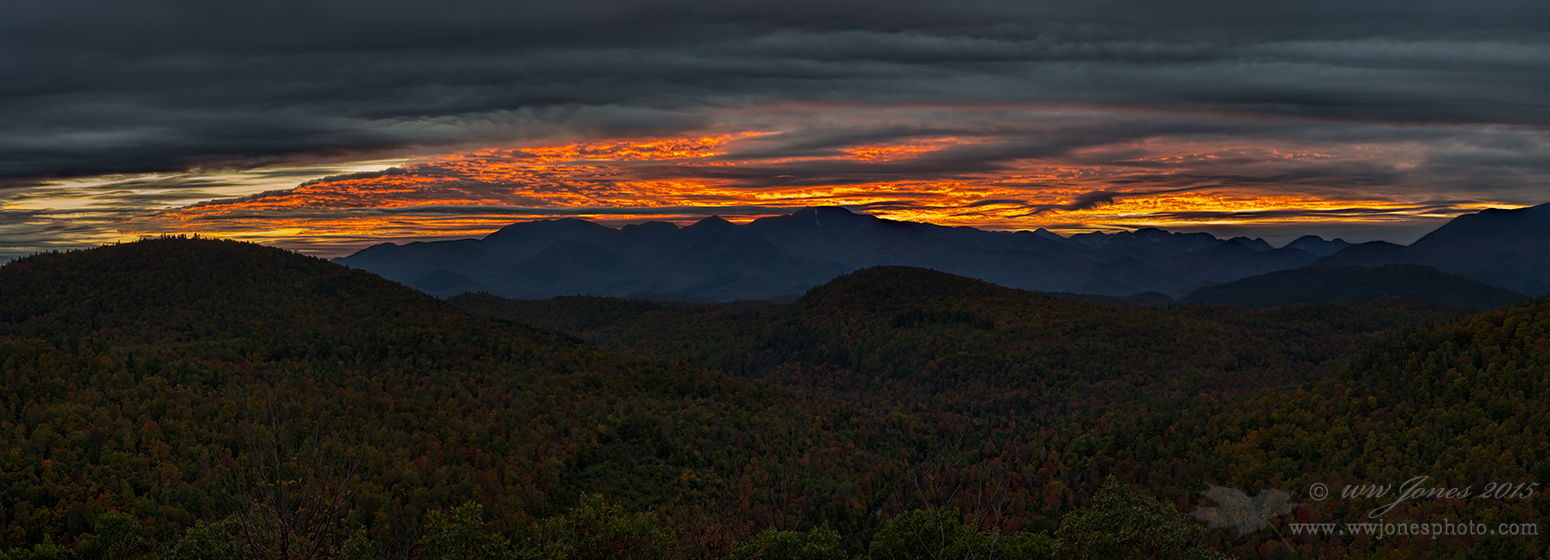 Distant Mountain Sunset