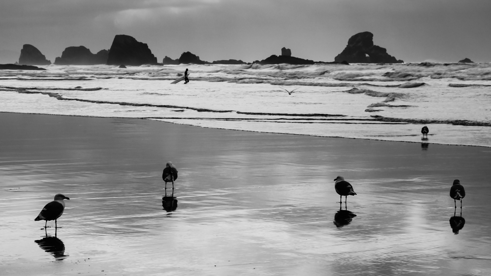 Indian Beach Surfer