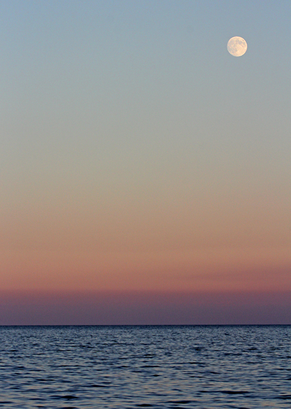 Full Moon Over Lake