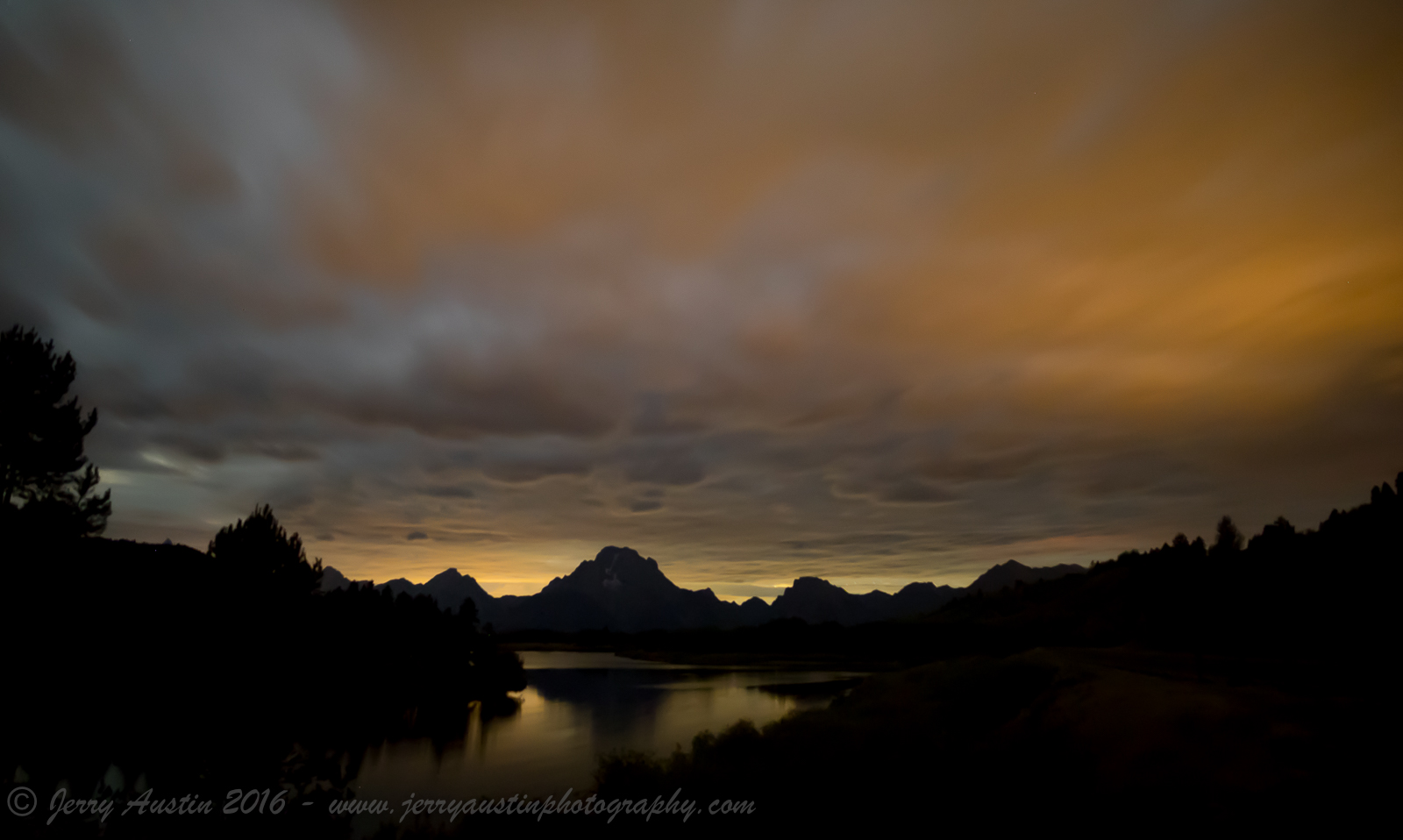 Mt Moran Fire Clouds