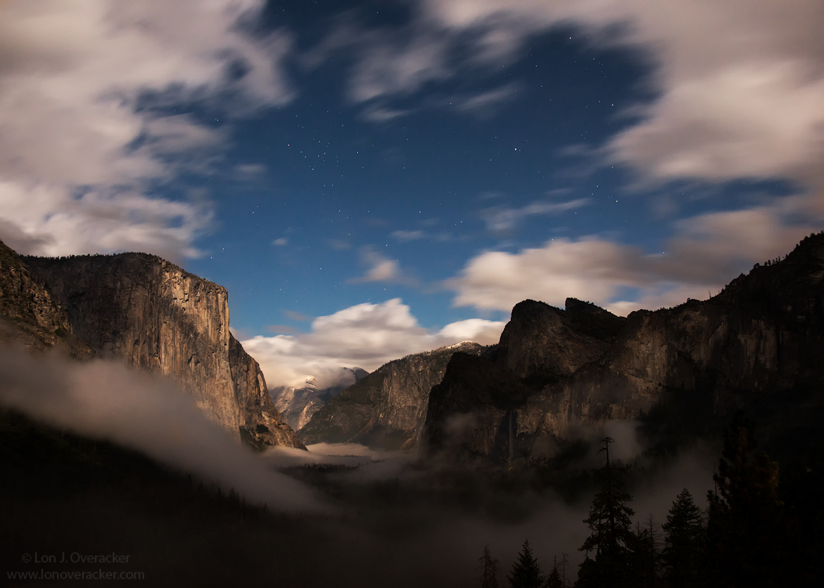 Tunnel View by Moonlight