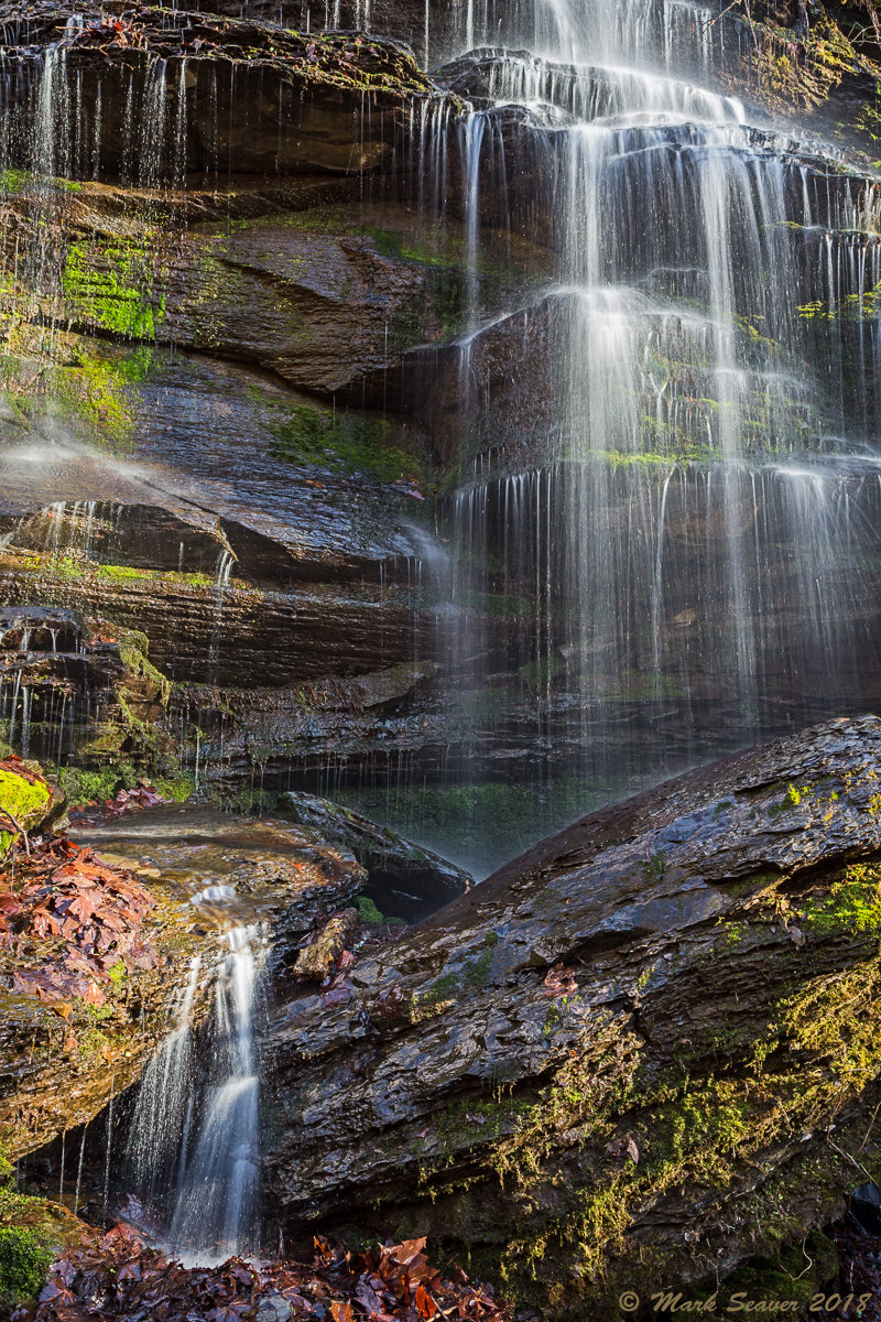 Limestone step falls