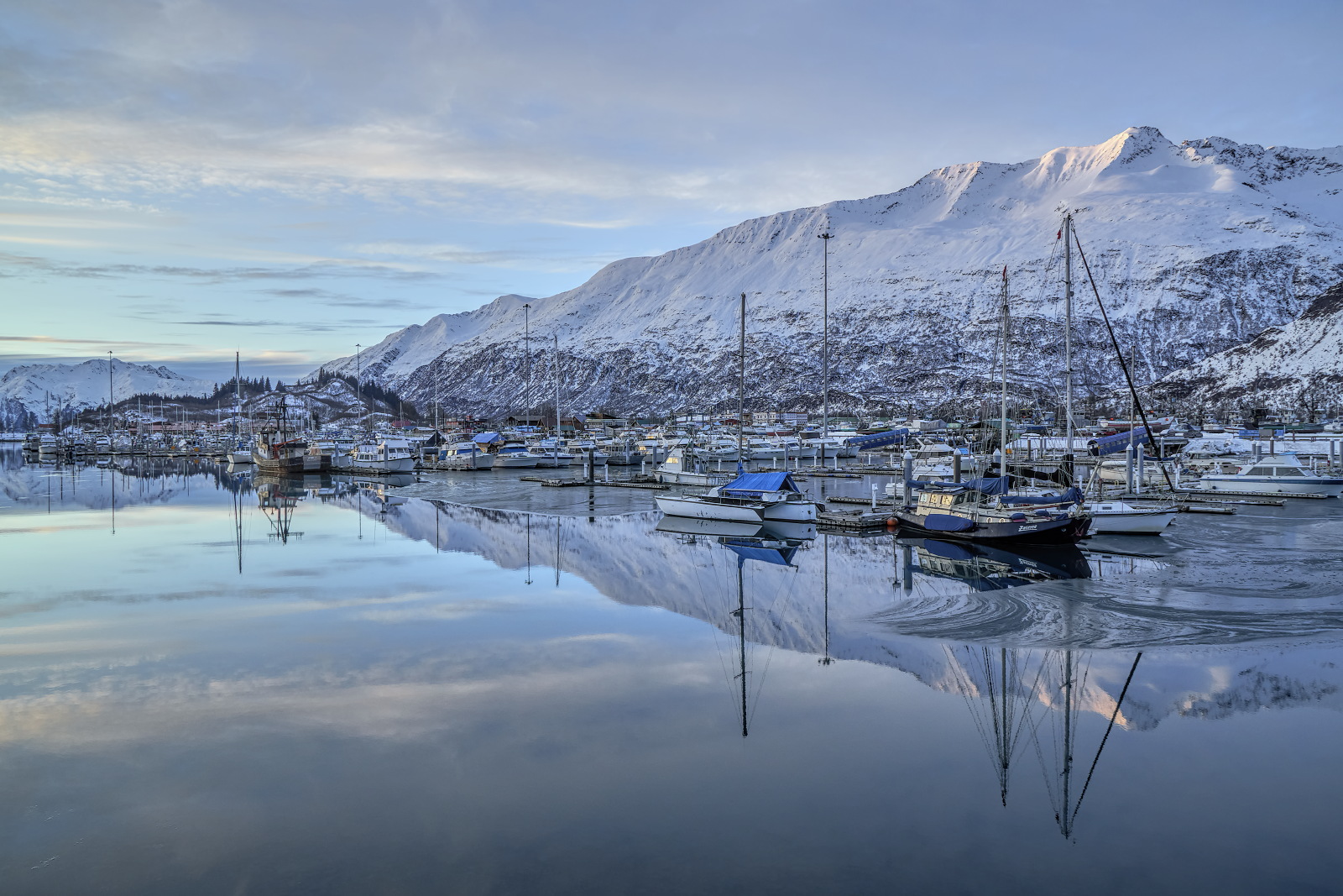Winter Harbor Reflection