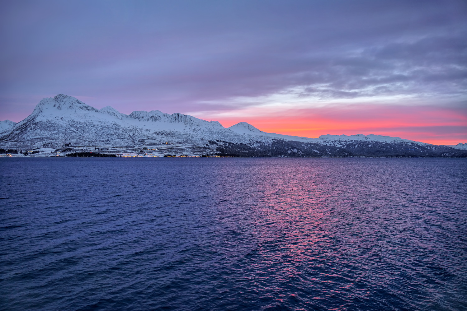 Hot Sky Over Cold Water