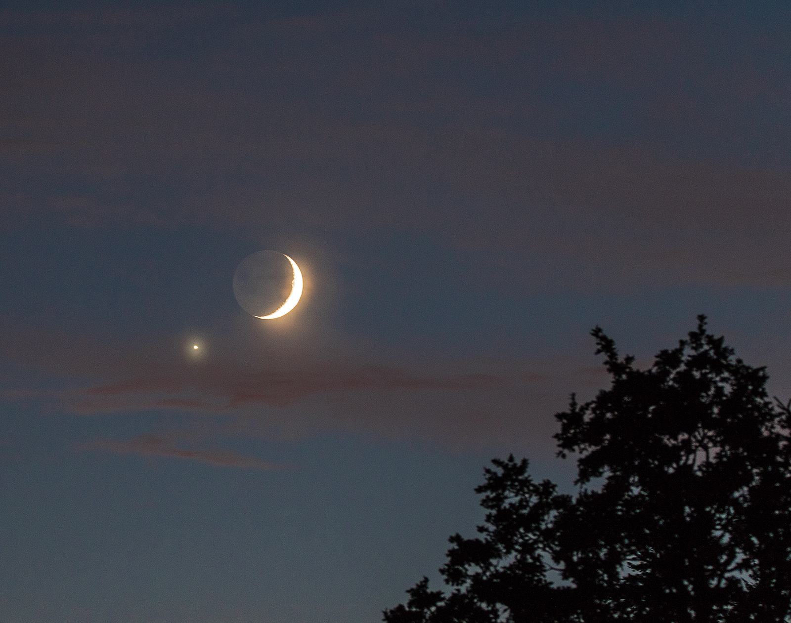 Moon and Venus
