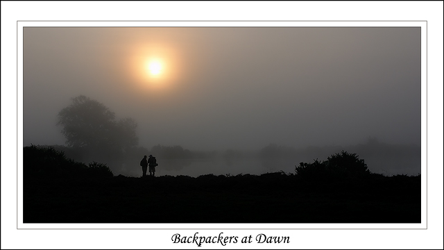 Backpackers at Dawn.
