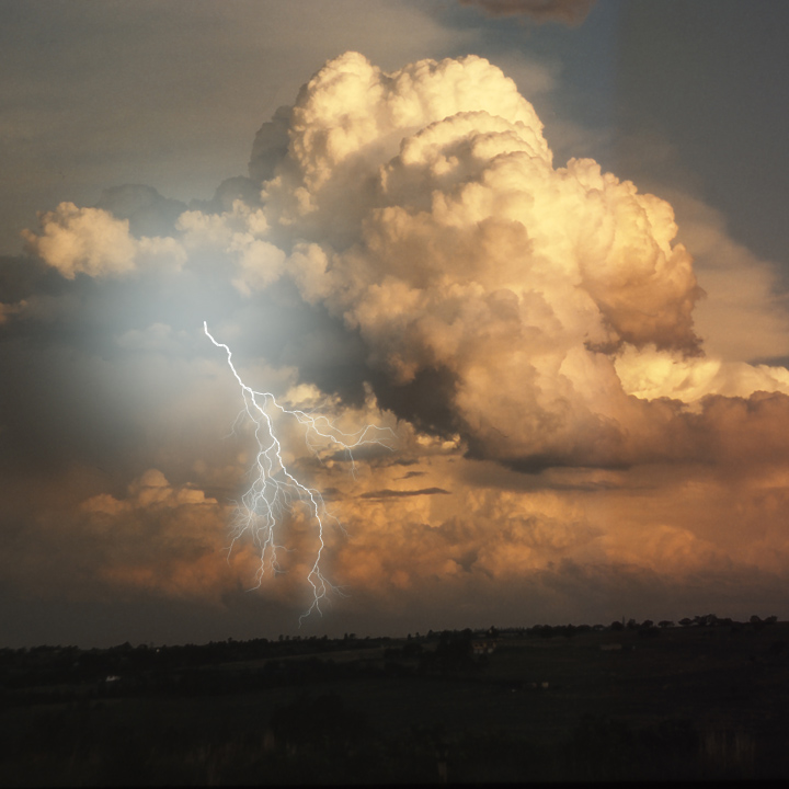WC #234 Sunset Lightning
