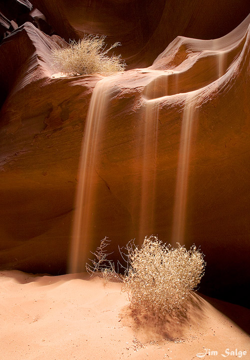 The flow of sand...