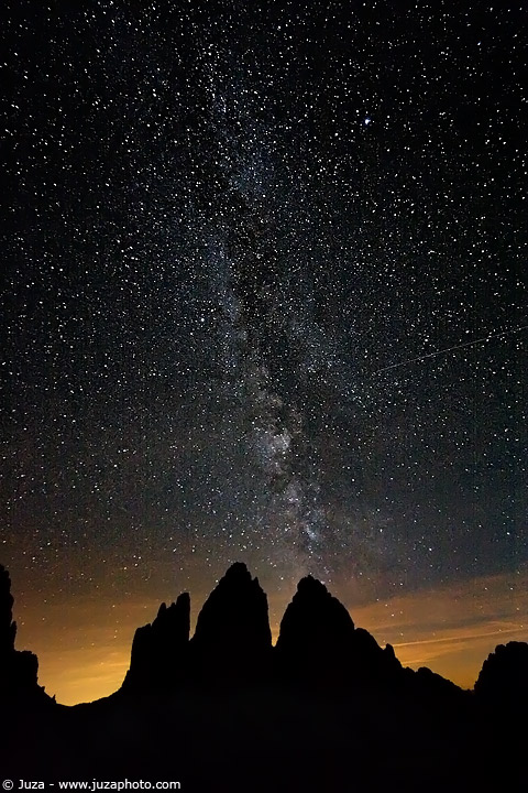 The Three Peaks and the Milky Way
